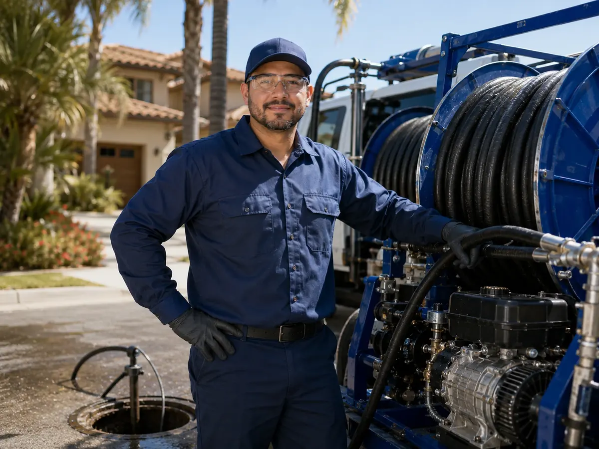 Hydro jet sewer cleaning in Buellton