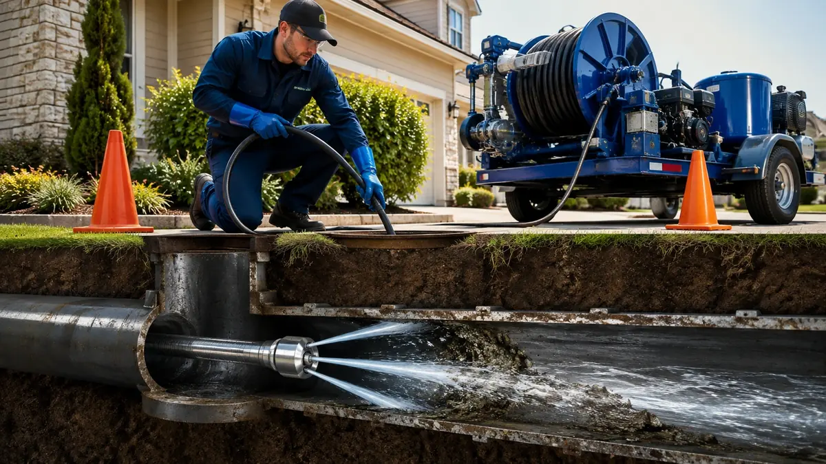 Main Sewer Line Hydro Jet Cleaning in Buellton