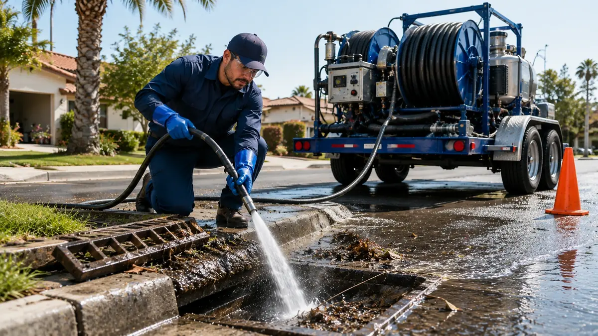 Storm Drain Hydro Jet Cleaning in Buellton