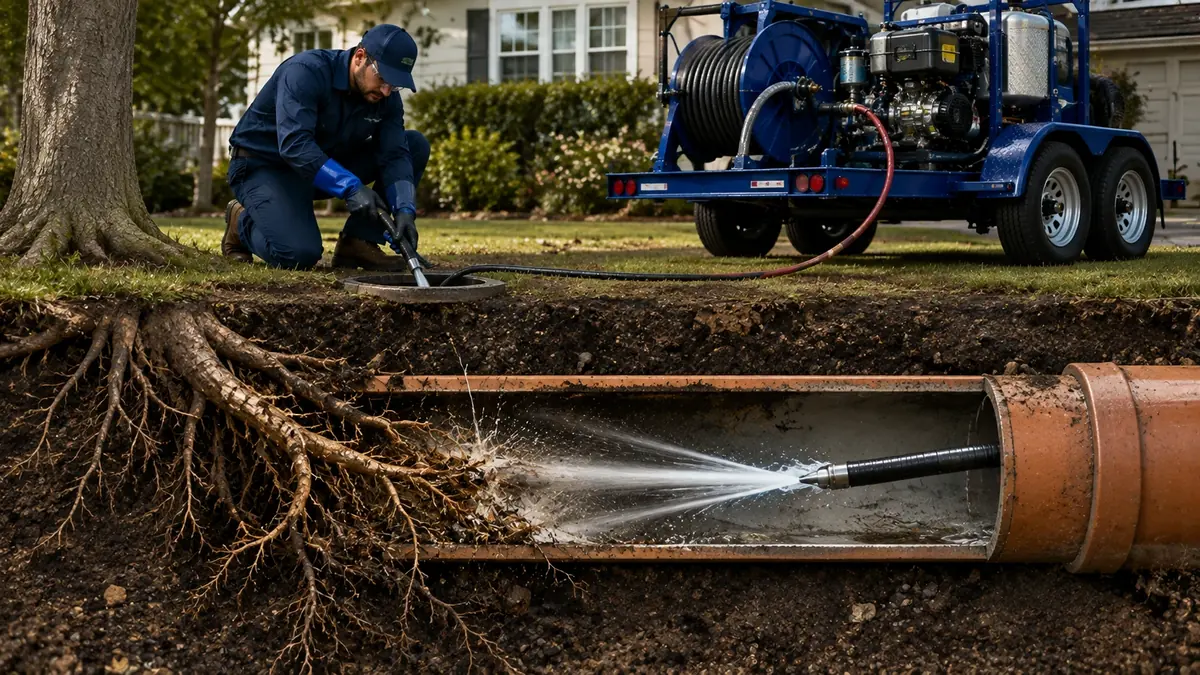 Tree Root Removal with Hydro Jetting in Buellton